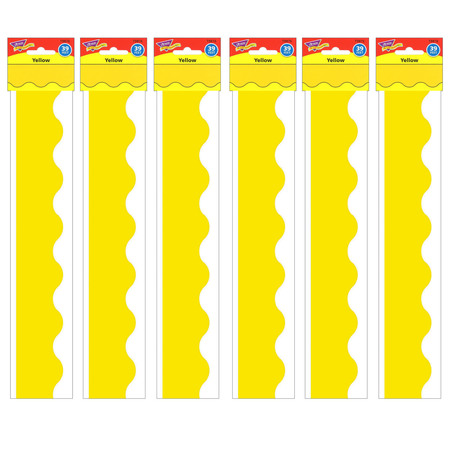 TREND ENTERPRISES Yellow Terrific Trimmers®, 39 Feet/Pack, PK6 T9876